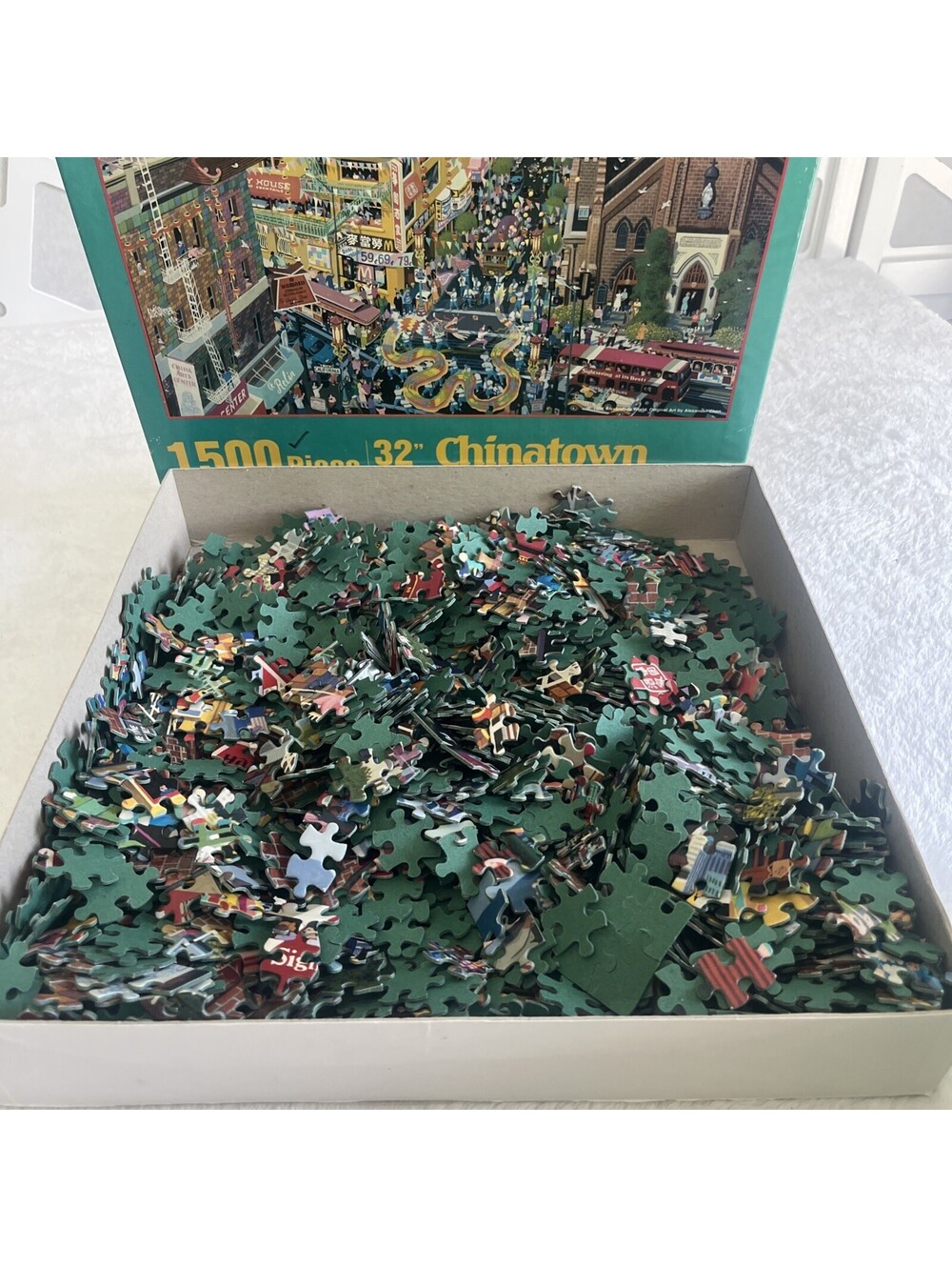 SAN FRANCISCO CHINATOWN JIGSAW PUZZLE! SunsOut Alexander Chen 1500 Piece